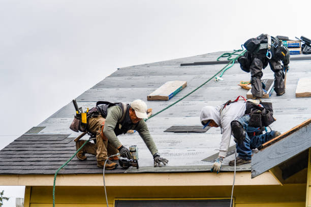 Professional Roofing technician working in Bethel, CT